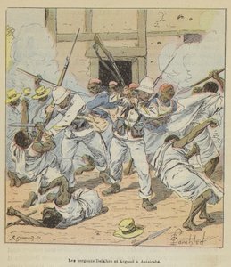 I sergenti Delalbre e Argaud ad Antsirabe da after Louis Charles Bombled