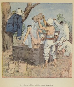 Le carrozze Lefebvre usate come vasche da bagno da after Louis Charles Bombled