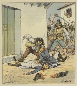 Massacro dei francesi a Verona da after Louis Charles Bombled