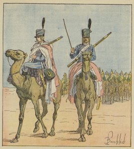Napoleone creò reggimenti di dromedari da after Louis Charles Bombled