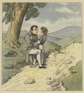 Napoleone e Tristan de Montholon da after Louis Charles Bombled