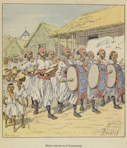 Nouba dei turcos a Tananarive da after Louis Charles Bombled