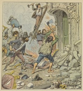 Saccheggio di Roma da after Louis Charles Bombled