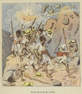 Ritirata degli Hovas su Andriba da after Louis Charles Bombled