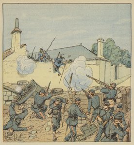 Sorpresa della barricata di rue Galante da after Louis Charles Bombled
