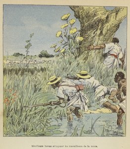 Tiratori hovas che attaccano i lavoratori della strada da after Louis Charles Bombled