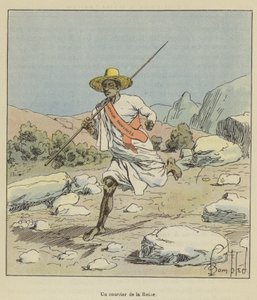 Un corriere della Regina da after Louis Charles Bombled