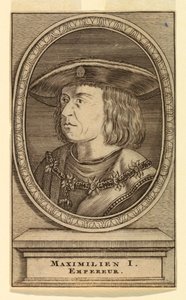 Ritratto di Massimiliano I (1459-1519) da after Lucas van Leyden
