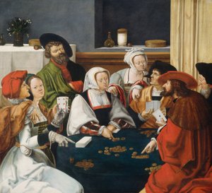 I giocatori di carte da after Lucas van Leyden