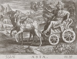 Asia da I Quattro Continenti, pub. c. 1588-89