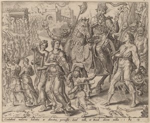 Il Trionfo di Saul e Davide da after Maerten van Heemskerck
