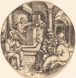 Gesù che predica nel tempio da after Master IB