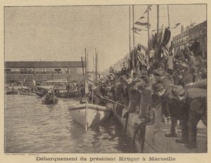 Il presidente Kruger del Transvaal arriva a Marsiglia