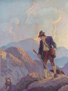 Illustrazione per Rip Van Winkle da after Newell Convers Wyeth