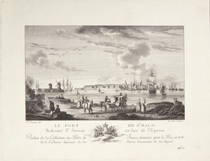 Il porto di Saint-Malo da after Nicolas Marie Ozanne