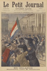 Dimostrazione in Irlanda contro Joseph Chamberlain da after Oswaldo Tofani