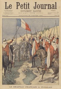 La bandiera francese issata a In Salah, Algeria
