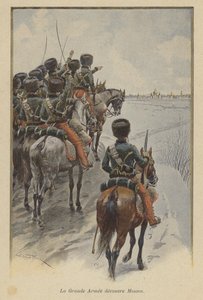 La Grande Armée di Napoleone arriva davanti a Mosca, 1812 da after Paris