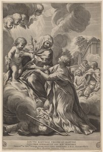 Vergine e Bambino con Martiri da after Pietro da Cortona