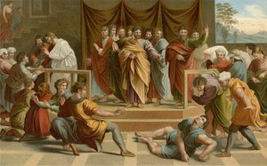 Morte di Anania da after Raphael