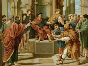 Elima diventa cieco da after Raphael