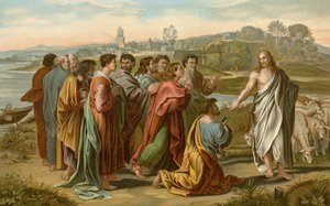 Pasci i miei agnelli da after Raphael