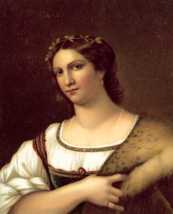 La Fornarina (cromolitografia) da after Raphael
