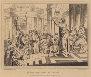 San Paolo predica ad Atene, Atti da after Raphael