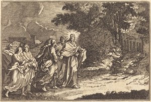 Cristo Arriva sul Monte degli Ulivi da after Sébastien Le Clerc I