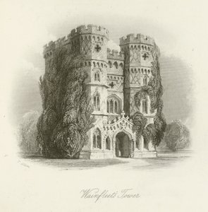 Torre di Wainfleet da after Thomas Allom
