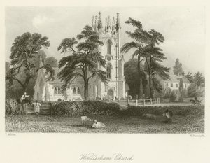 Chiesa di Windlesham da after Thomas Allom