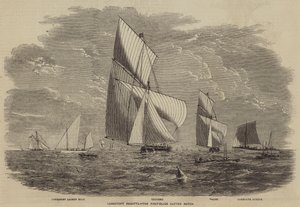 Regata di Lowestoft, la Gara dei Cutter di Prima Classe da after Thomas Harrington Wilson