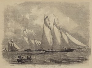 La Gara degli Schooner del Royal Thames Yacht Club da after Thomas Harrington Wilson