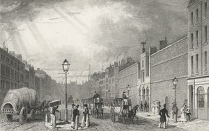 Farringdon Street e la prigione di Fleet, 1830 da Thomas Hosmer after Shepherd