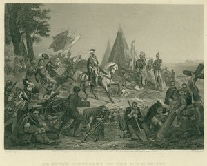 La scoperta del Mississippi da parte di De Soto da after W.H. Powell
