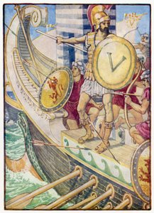 Divenne un bersaglio per ogni freccia da after Walter Crane
