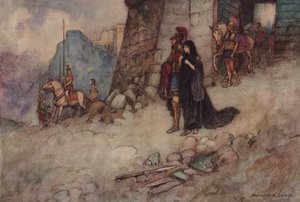 Geoffrey Chaucer, Troilo e Criseide da after Warwick Goble