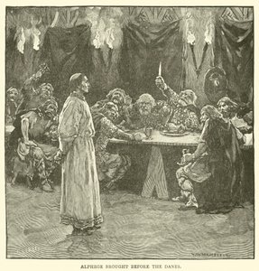 Alphege portato davanti ai Danesi da after William Henry Margetson