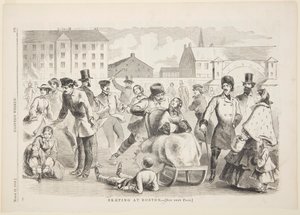Pattinaggio a Boston da after Winslow Homer