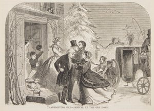 Giorno del Ringraziamento – Arrivo alla vecchia casa da after Winslow Homer
