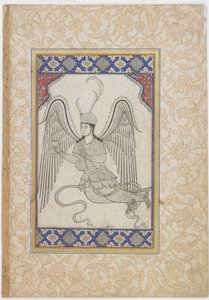 Angelo in volo con coppa e fiasco di vino (FGA F1937.7) da Sahkulu