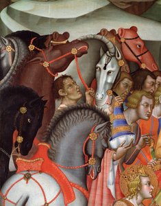 Adorazione dei Magi, (dettaglio) da also Manfredi de Battilori Bartolo di Fredi