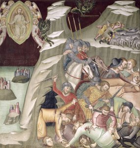Il massacro dei servi e dei pastori di Giobbe da also Manfredi de Battilori Bartolo di Fredi