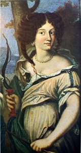 Francese:  Triple portrait de femmes, anciennement dit "Les Nièces de Mazarin" Triplo ritratto di donne, precedentemente noto come "Le nipoti del cardinale Mazzarino".