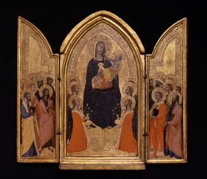 Madonna con Bambino e Santi (Trittico Sterbini) da anonymous 