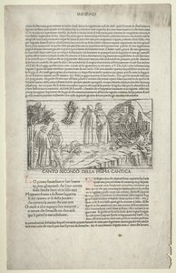 Dante e Virgilio con la visione di Beatrice