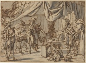 Muzio Scevola da attributed to Bernardo Castello