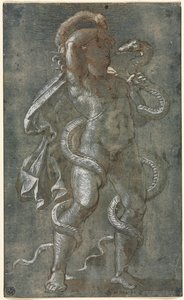 Uomo avvolto da due serpenti da attributed to Giovanni Antonio da Pordenone