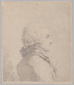 Ritratto di profilo di un uomo da attributed to Louis Rolland Trinquesse