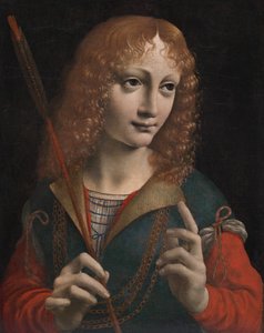 Ritratto di un giovane come San Sebastiano da attributed to Marco d